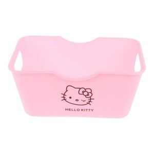 1 Pcs Anime Kawaii Hello Kitty Y2K Pink Small Plastic 6" x 4.5" x 3" Storage Box